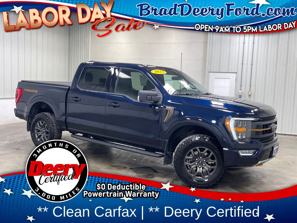 Antimatter Blue Metallic 2023 Ford F-150 Pickup Truck Four-Wheel Drive Automatic