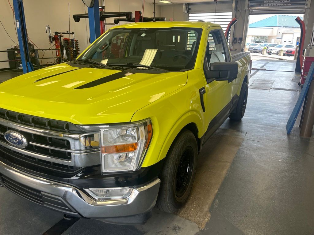 Yellow 2022 Ford F-150 Pickup Truck Four-Wheel Drive Automatic