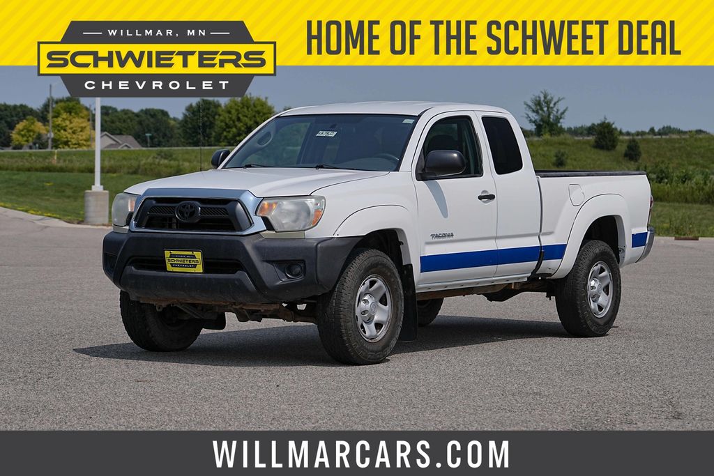 Super White 2013 Toyota Tacoma Pickup Truck 4X2 4-Speed Automatic Overdrive