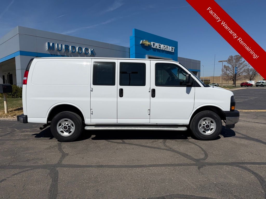 Summit White 2024 GMC Savana Cargo Van Rear-Wheel Drive 8-Speed Automatic Overdrive