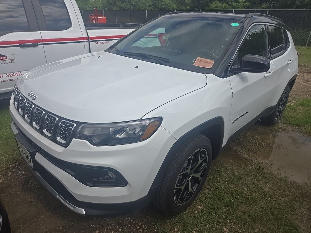 Bright White Clearcoat 2025 Jeep Compass Limited 4WD SUV / Crossover Four-Wheel Drive 8-Speed Automatic