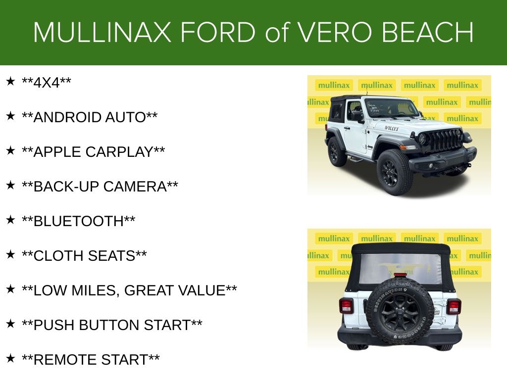 Used 2022 White Jeep Willys image 11