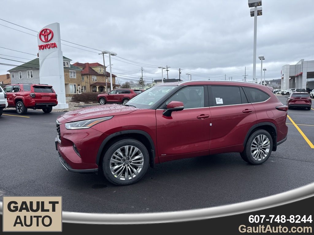 Red (Ruby Flare Pearl) 2026 Toyota Highlander Hybrid Platinum AWD SUV / Crossover All-Wheel Drive Continuously Variable Transmission