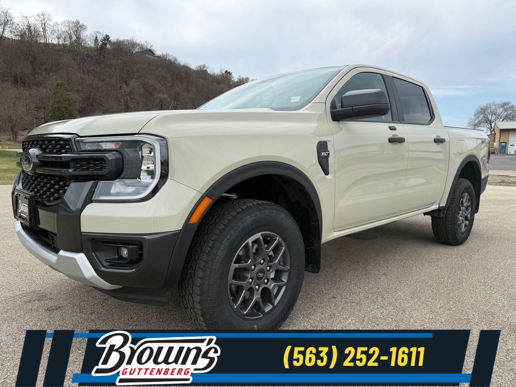 Desert Sand 2026 Ford Ranger XLT SuperCrew 4WD Pickup Truck Four-Wheel Drive Automatic