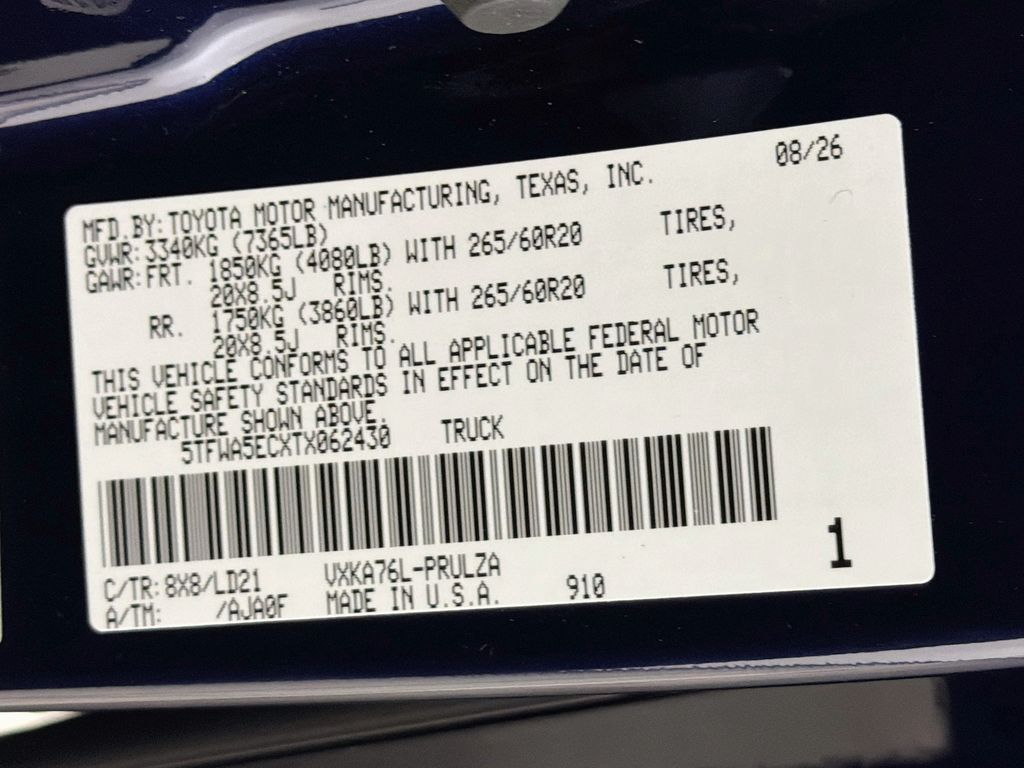 New 2026 Toyota Tundra Truck