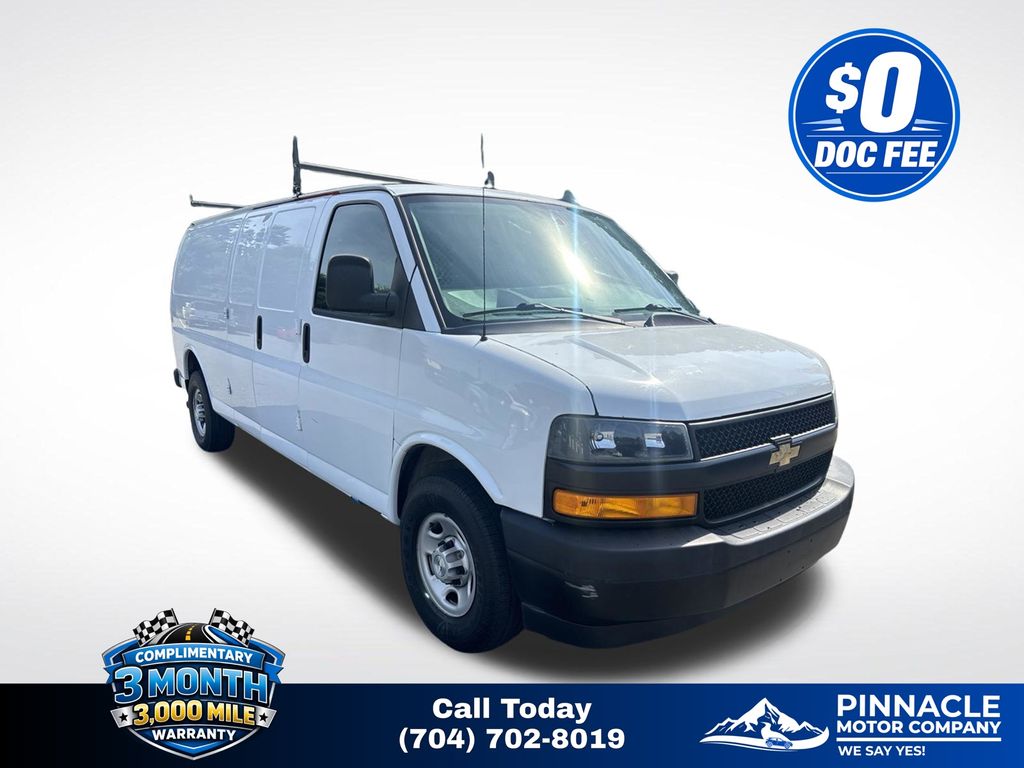 Summit White 2021 Chevrolet Express Cargo Van Rear-Wheel Drive 8-Speed Automatic Overdrive