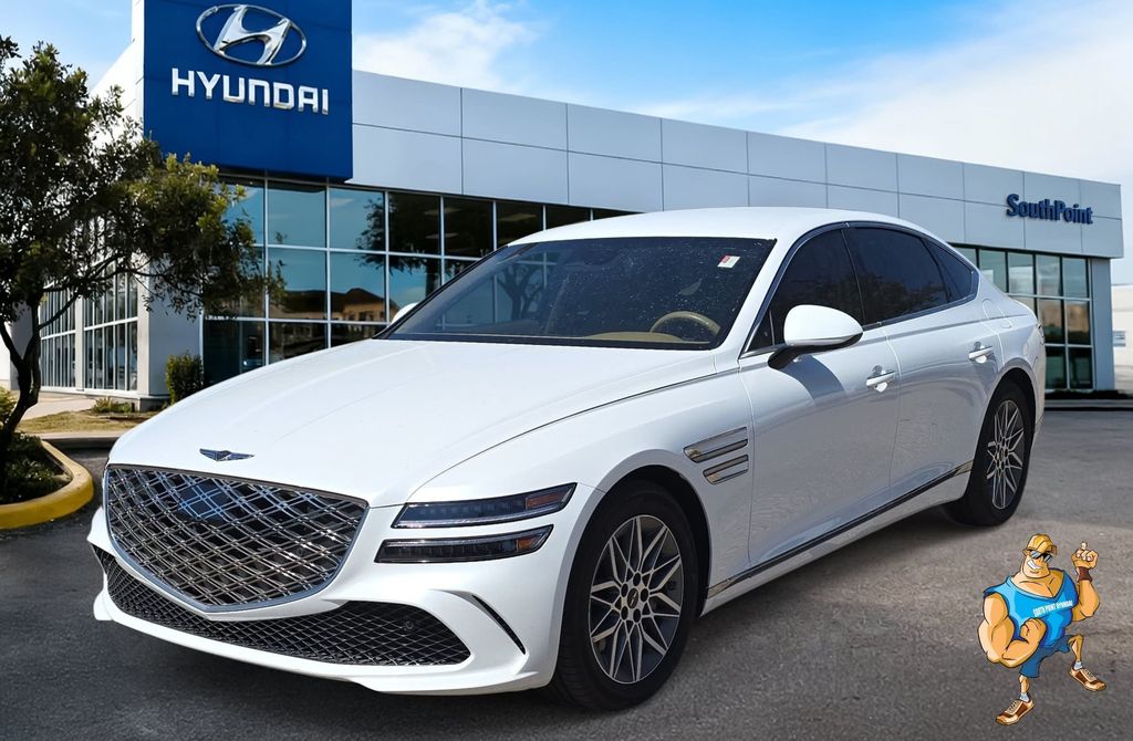 White 2025 Genesis G80 Sedan All-Wheel Drive 8-Speed Automatic