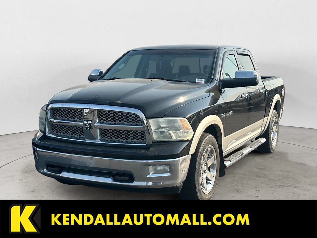 Brilliant Black Crystal Pearlcoat 2010 Dodge RAM 1500 Pickup Truck Four-Wheel Drive 5-Speed Automatic