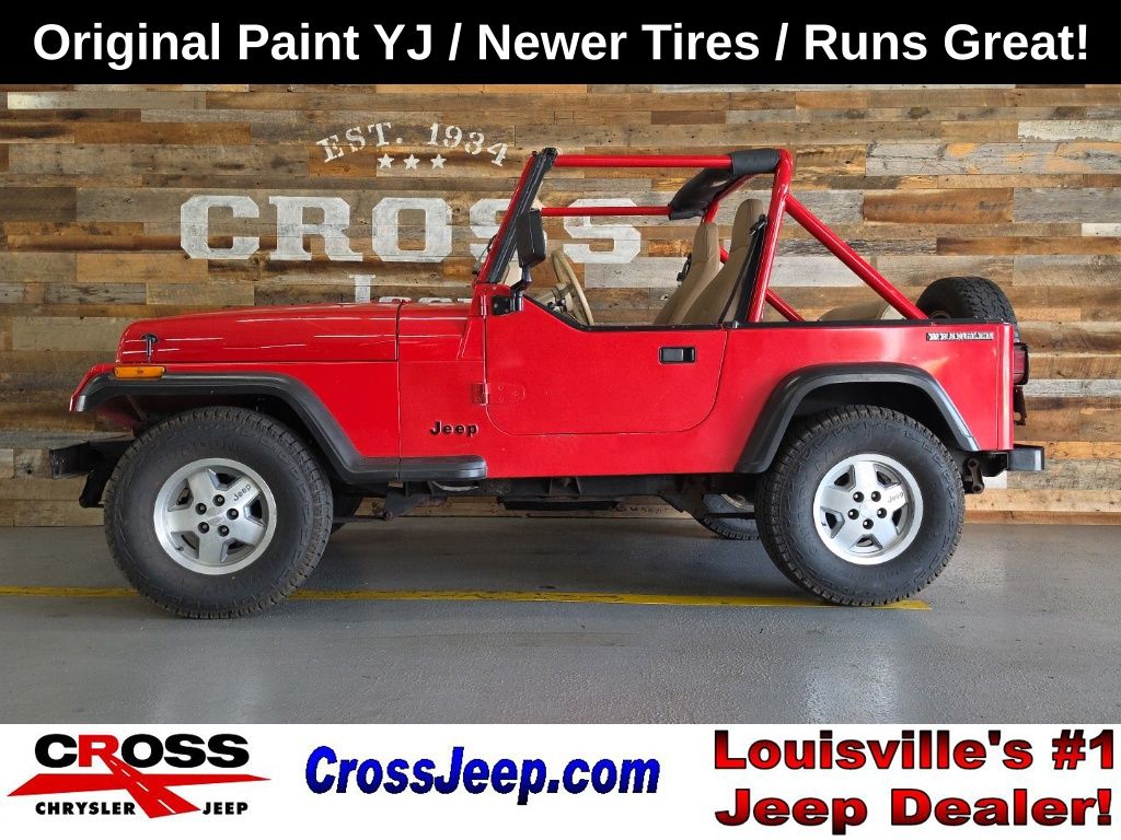 Red 1989 Jeep Wrangler SUV / Crossover Four-Wheel Drive 5-Speed Manual