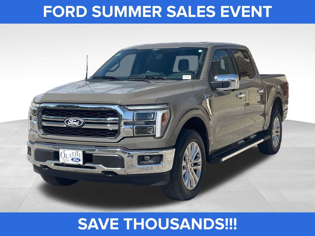 Gray 2025 Ford F-150 Pickup Truck Four-Wheel Drive Automatic