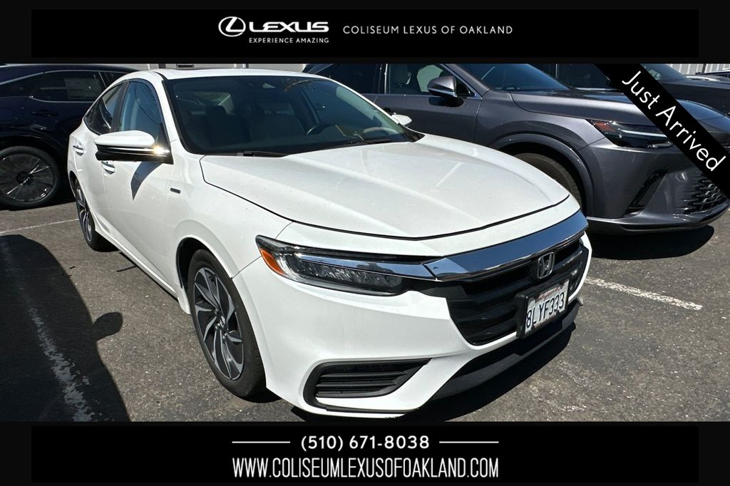 White 2019 Honda Insight Sedan Front-Wheel Drive Continuously Variable Transmission