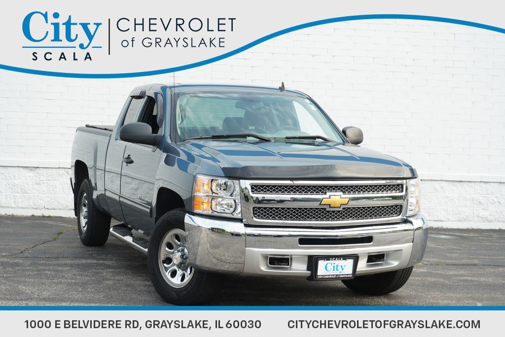 Blue Granite Metallic 2013 Chevrolet Silverado 1500 Pickup Truck Four-Wheel Drive 4-Speed Automatic Overdrive