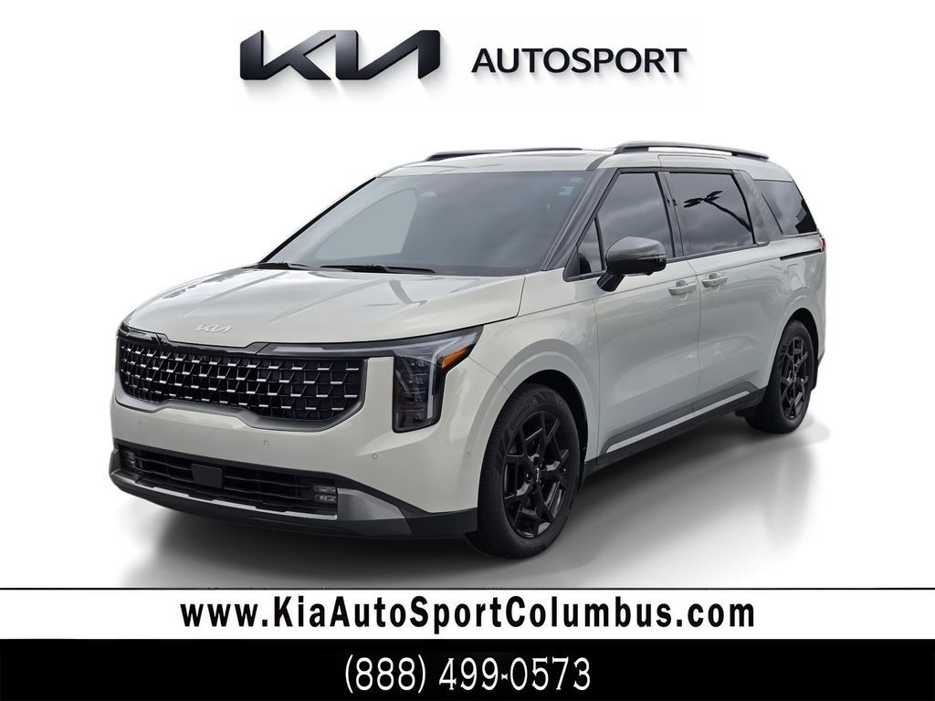 White (Ivory Silver) 2025 Kia Carnival Minivan Front-Wheel Drive 8-Speed Automatic