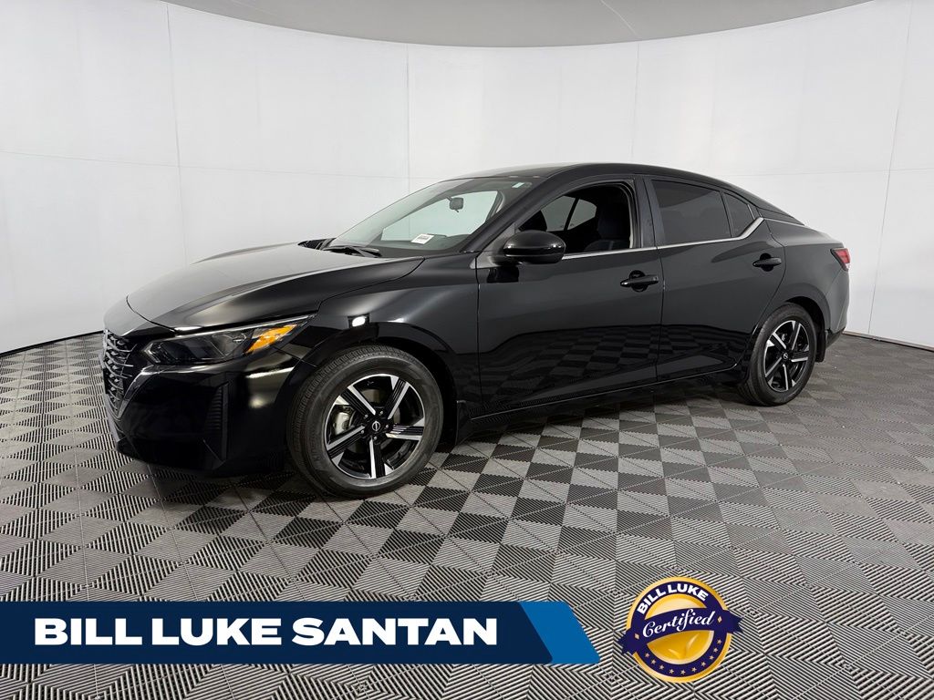 Super Black 2025 Nissan Sentra Sedan Front-Wheel Drive Continuously Variable Transmission