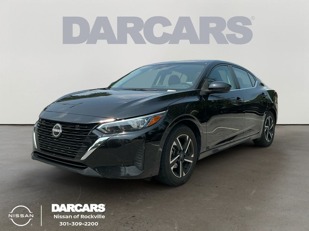 Super Black 2024 Nissan Sentra Sedan Front-Wheel Drive Continuously Variable Transmission
