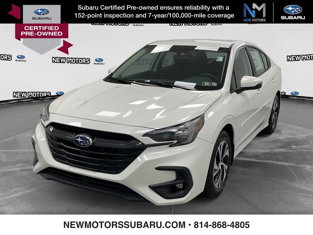 Crystal White Pearl 2025 Subaru Legacy Sedan All-Wheel Drive Continuously Variable Transmission
