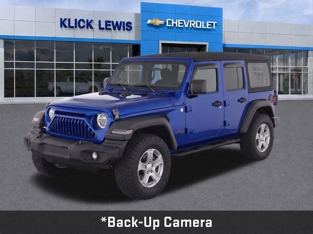 2018 Jeep Wrangler Unlimited Sport S Blue at Rochrich Mazda