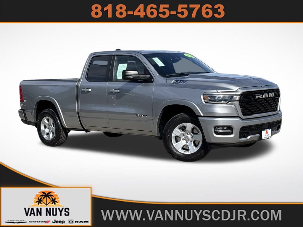 Billet Silver Metallic 2025 RAM 1500 Big Horn Quad Cab 4WD Pickup Truck Four-Wheel Drive 8-Speed Automatic