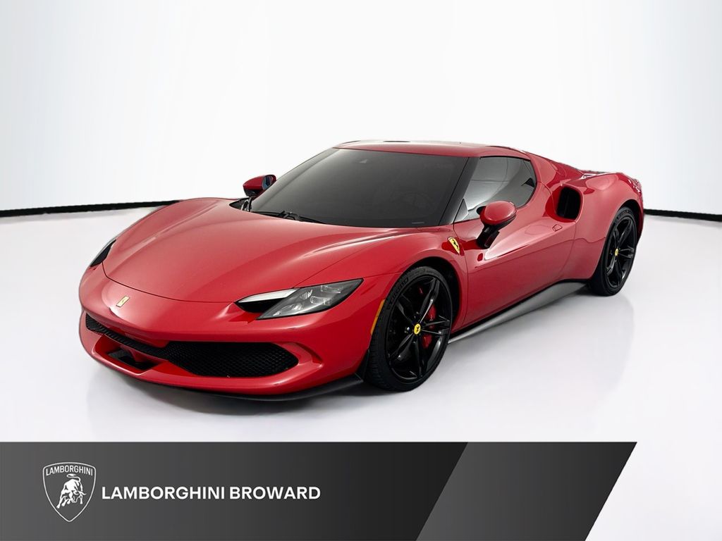 Rosso Corsa 2024 Ferrari 296 GTB Coupe Rear-Wheel Drive 8-Speed Dual Clutch