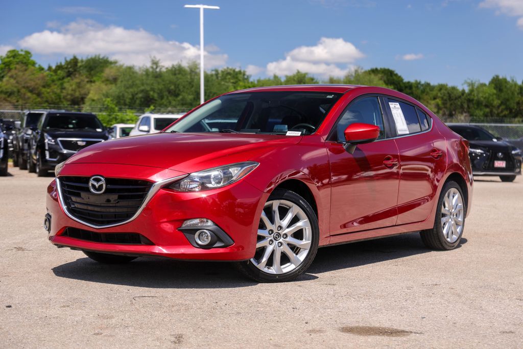 Red 2015 Mazda MAZDA3 s Touring Sedan Front-Wheel Drive 6-Speed Automatic