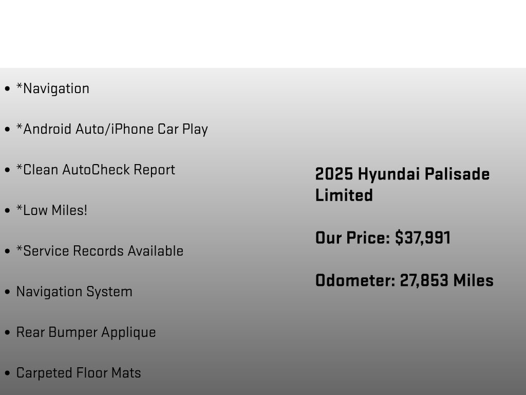2025 Hyundai Palisade Limited White at Auto Express Mitsubishi