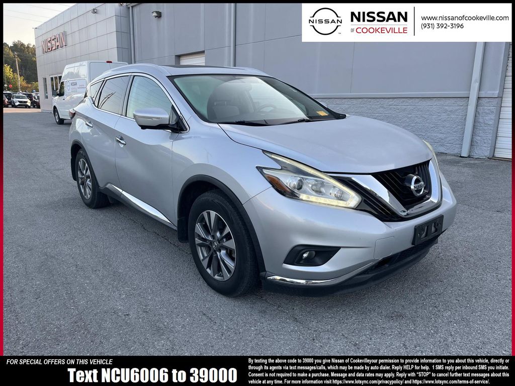 Brilliant Silver Metallic 2015 Nissan Murano SUV / Crossover All-Wheel Drive Continuously Variable Transmission