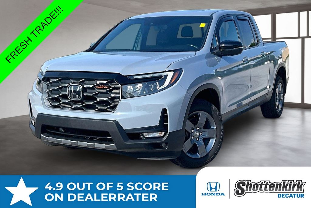 Sonic Gray Pearl 2024 Honda Ridgeline TrailSport AWD Pickup Truck All-Wheel Drive 9-Speed Automatic