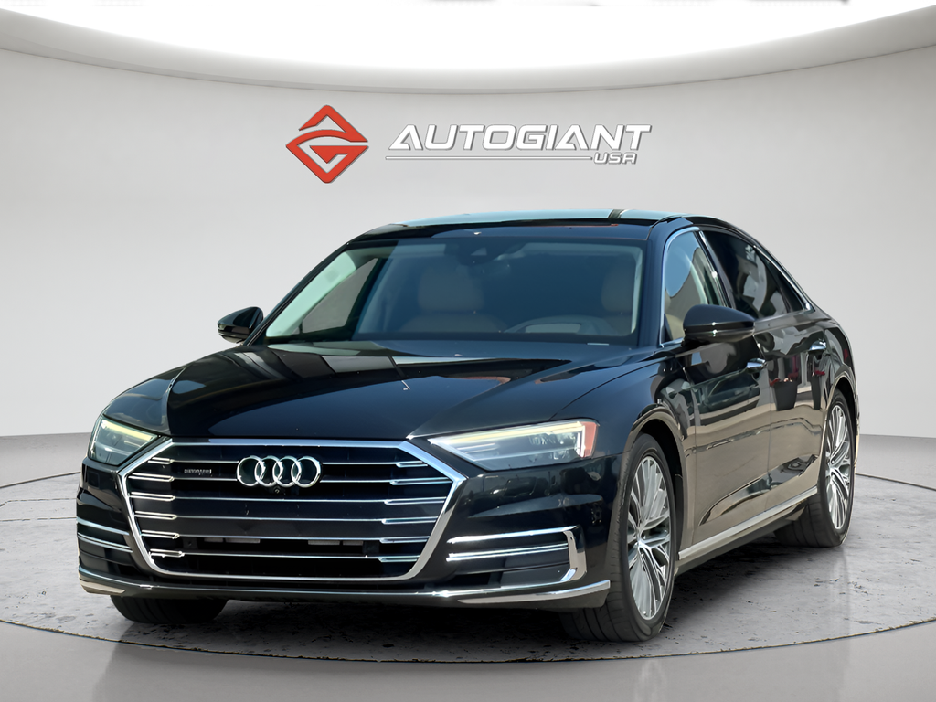 Black Metallic 2019 Audi A8 Sedan All-Wheel Drive 8-Speed Automatic