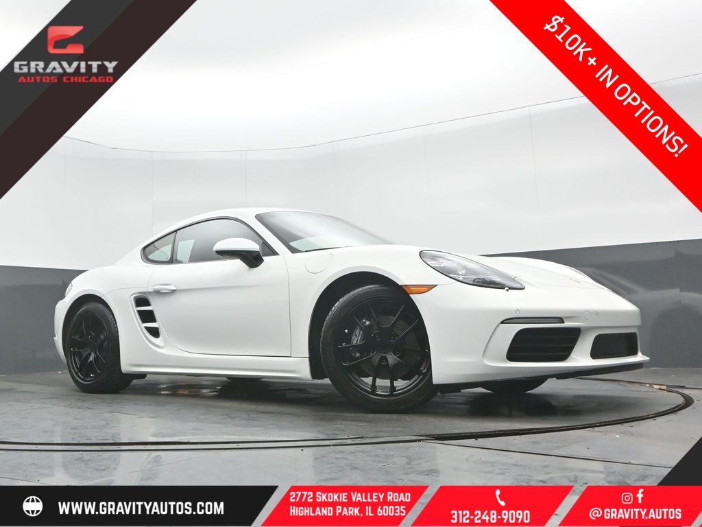 White 2021 Porsche 718 Cayman RWD Coupe Rear-Wheel Drive 7-Speed Automatic