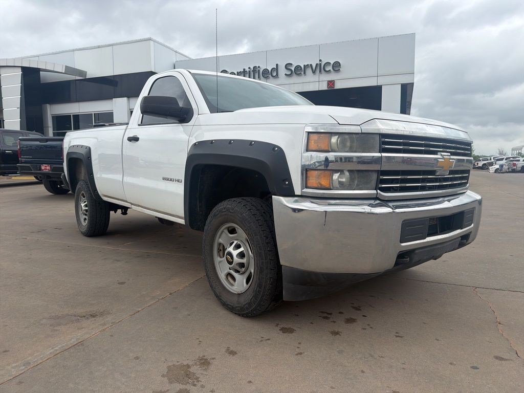 Summit White 2015 Chevrolet Silverado 2500HD Work Truck LB 4WD Pickup Truck Four-Wheel Drive 6-Speed Automatic Overdrive