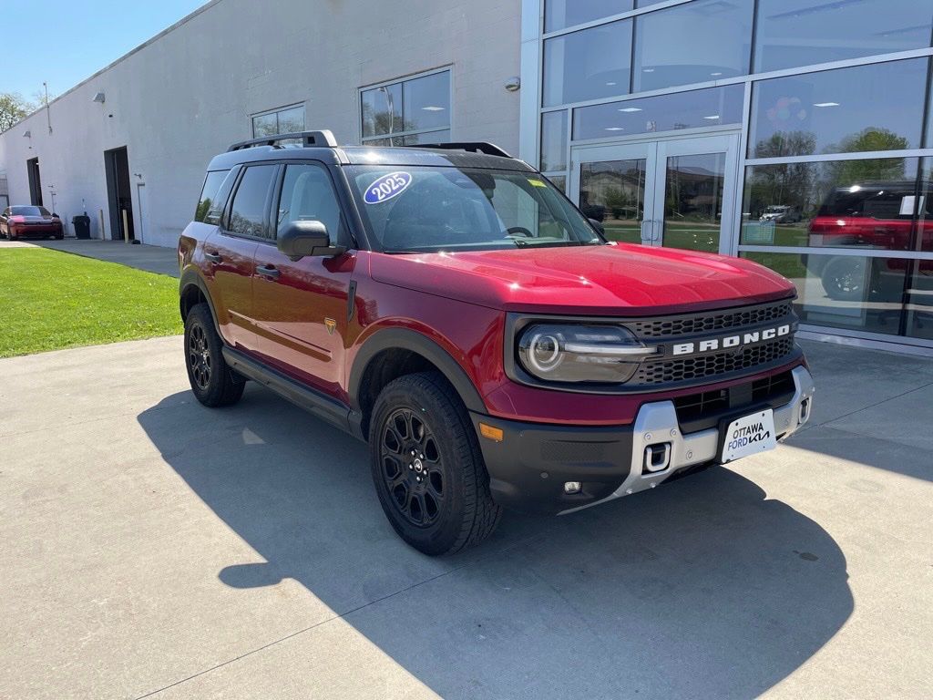 Ruby Red Metallic 2025 Ford Bronco Sport Badlands AWD SUV / Crossover All-Wheel Drive 8-Speed Automatic