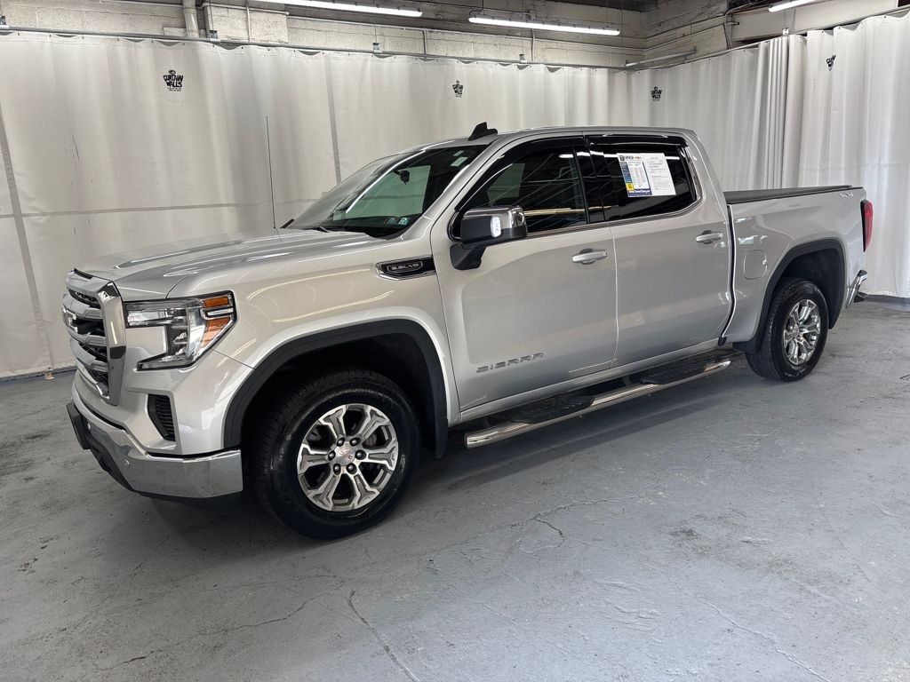 Quicksilver Metallic 2020 GMC Sierra 1500 SLE Crew Cab 4WD Pickup Truck Four-Wheel Drive Automatic