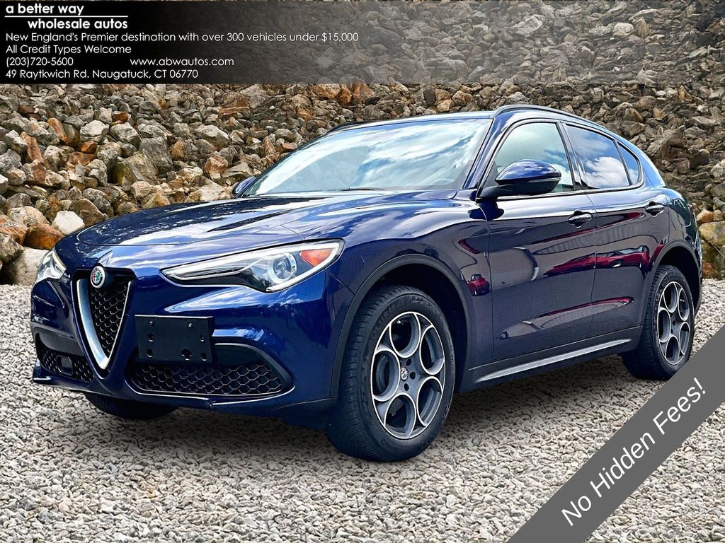 Montecarlo Blue Metallic 2018 Alfa Romeo Stelvio SUV / Crossover All-Wheel Drive 8-Speed Automatic