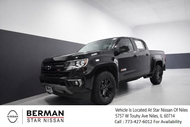 Black 2021 Chevrolet Colorado Z71 Crew Cab 4WD Pickup Truck Four-Wheel Drive 8-Speed Automatic
