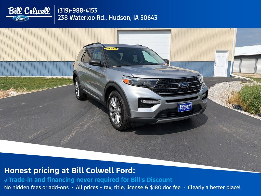 Silver Metallic 2023 Ford Explorer SUV / Crossover All-Wheel Drive Automatic