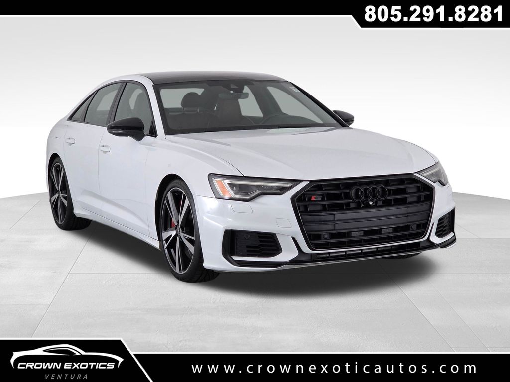 Glacier White Metallic 2022 Audi S6 Sedan All-Wheel Drive 8-Speed Automatic