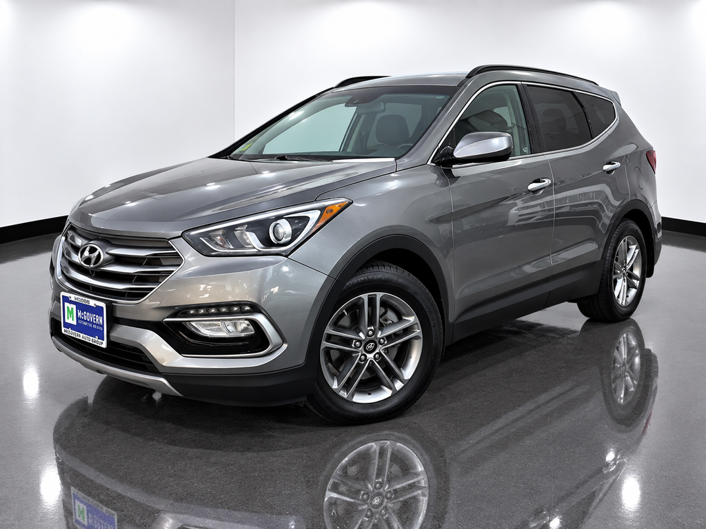 Mineral Gray 2017 Hyundai Santa Fe Sport SUV / Crossover All-Wheel Drive 6-Speed Automatic