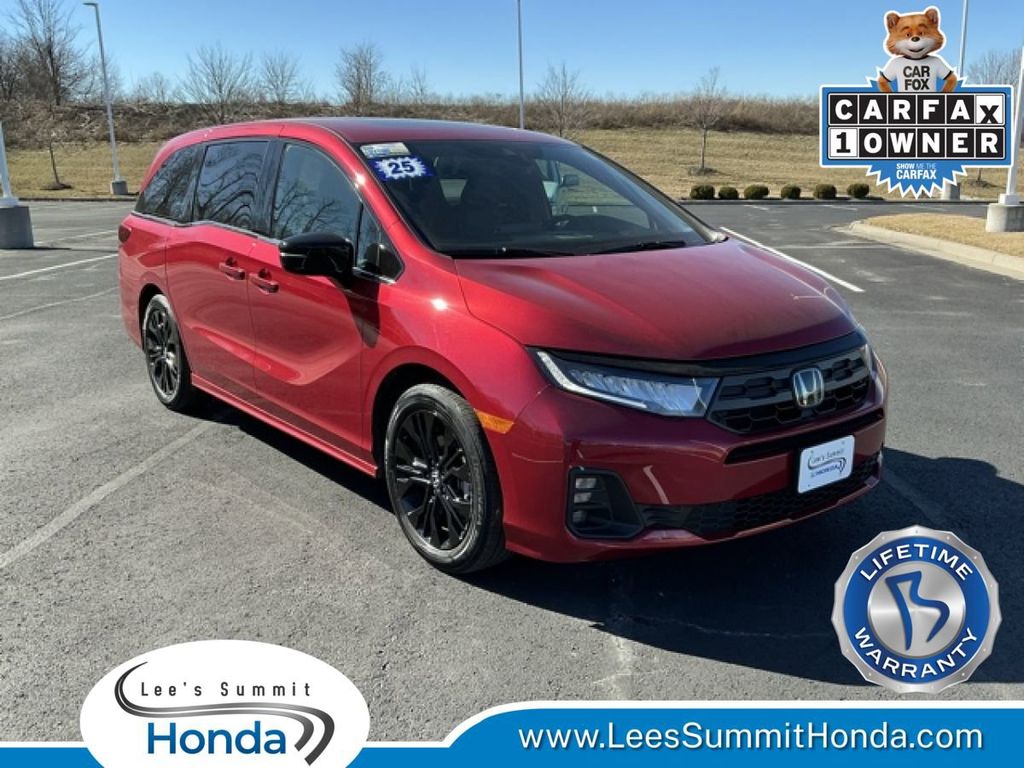 Radiant Red Metallic II 2025 Honda Odyssey Sport-L FWD Minivan Front-Wheel Drive Automatic