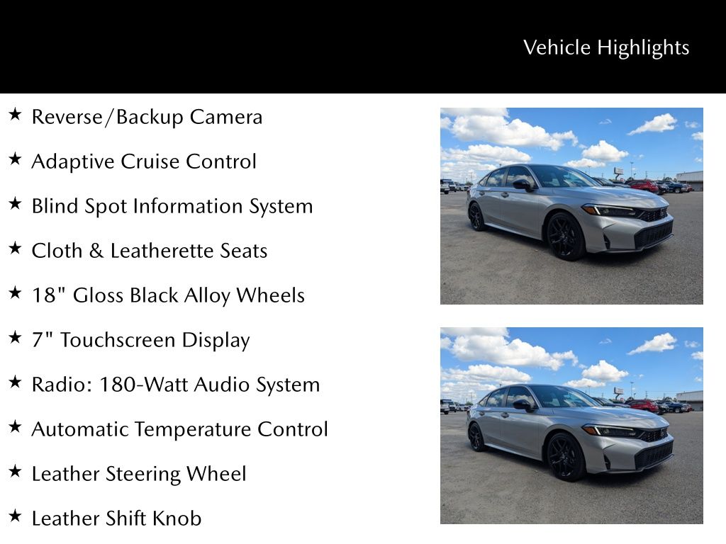2025 Honda Civic Sedan Sport