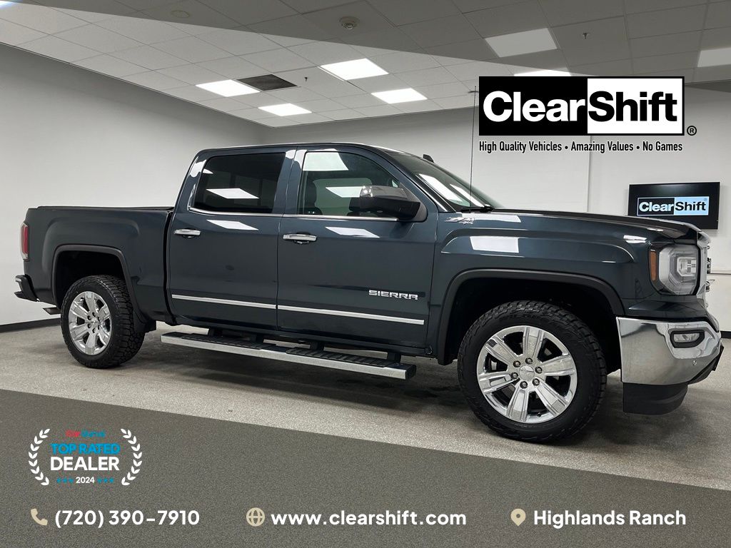 Dark Slate Metallic 2018 GMC Sierra 1500 Pickup Truck Four-Wheel Drive 8-Speed Automatic Overdrive