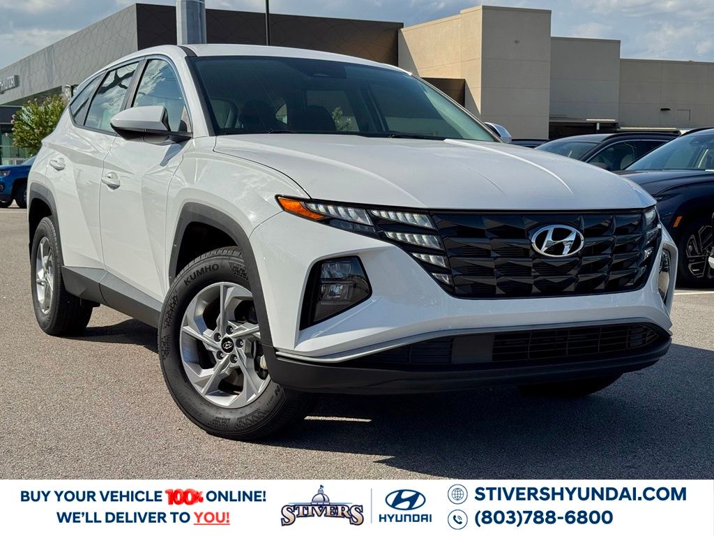 Serenity White Pearl 2023 Hyundai Tucson SUV / Crossover All-Wheel Drive 8-Speed Automatic