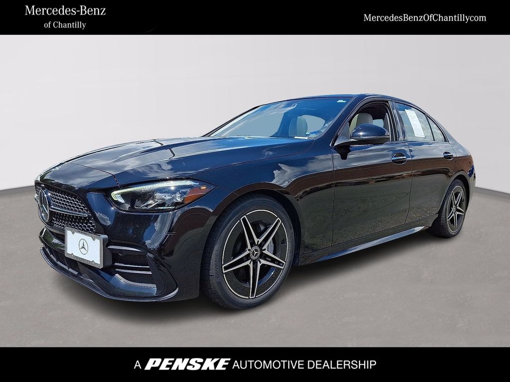 Black 2023 Mercedes-Benz C-Class Sedan All-Wheel Drive 9-Speed Automatic