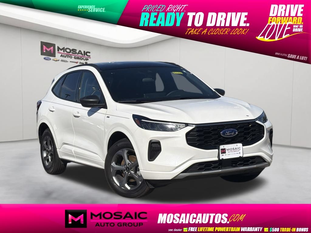 Star White Metallic Tri-Coat 2024 Ford Escape SUV / Crossover All-Wheel Drive 8-Speed Automatic