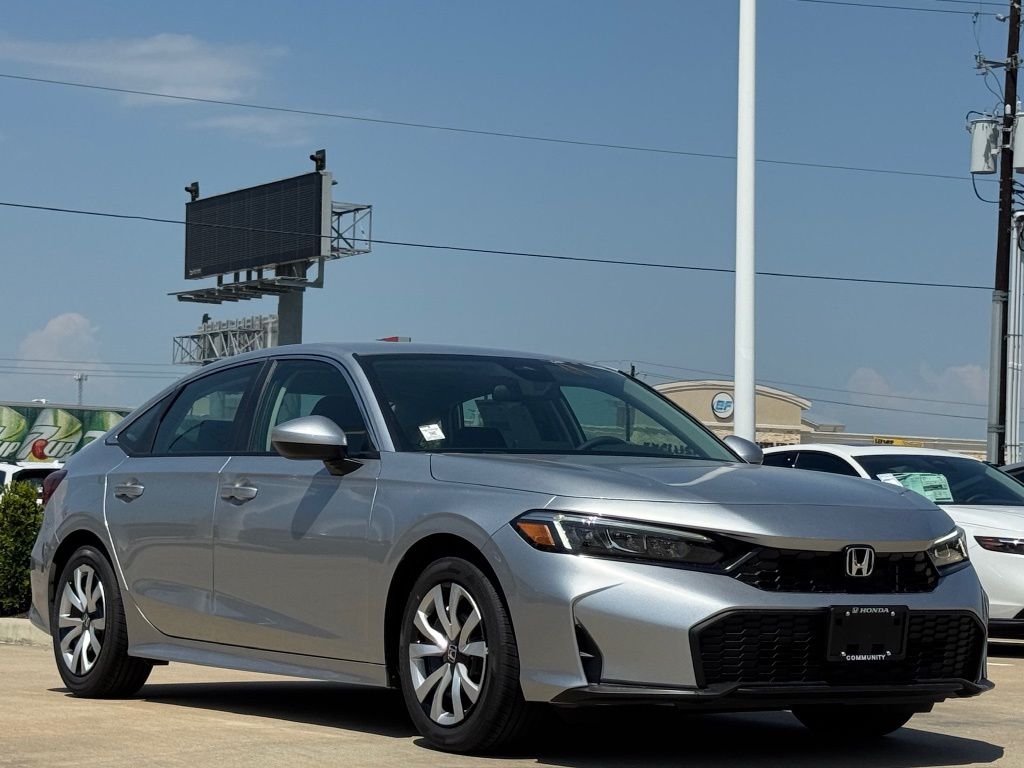 2026 Honda Civic LX Silver at Bayway Cadillac of The Woodlands