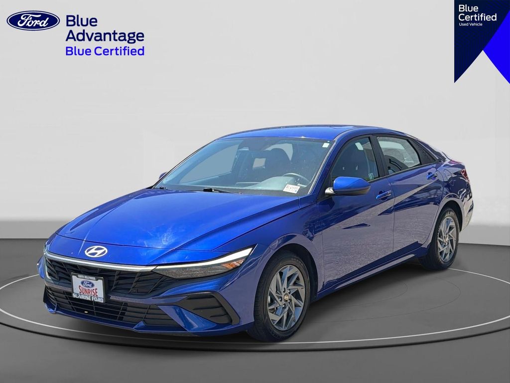 Intense Blue 2024 Hyundai Elantra Sedan Front-Wheel Drive Continuously Variable Transmission
