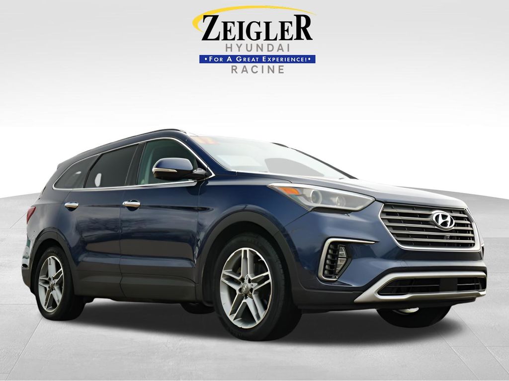Storm Blue 2017 Hyundai Santa Fe SE Ultimate AWD SUV / Crossover All-Wheel Drive 6-Speed Automatic