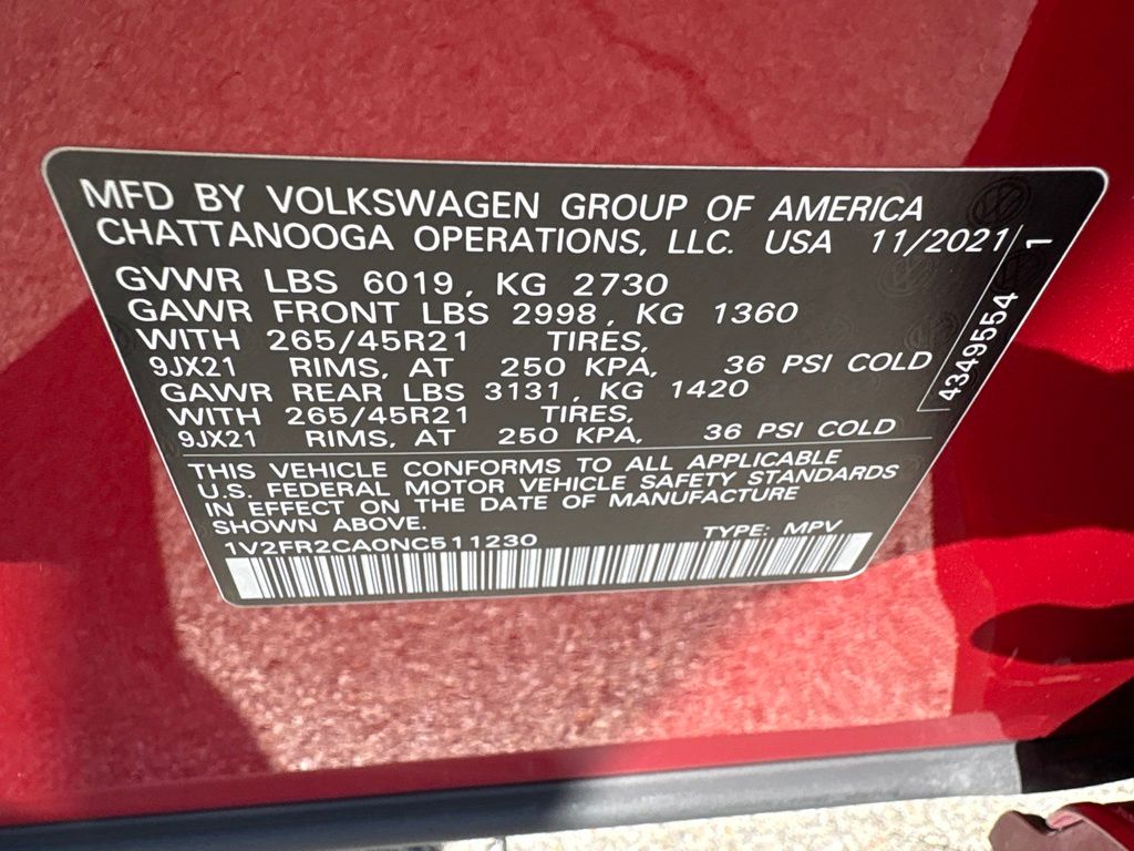 Thumbnail: 2022 Volkswagen Atlas - 22