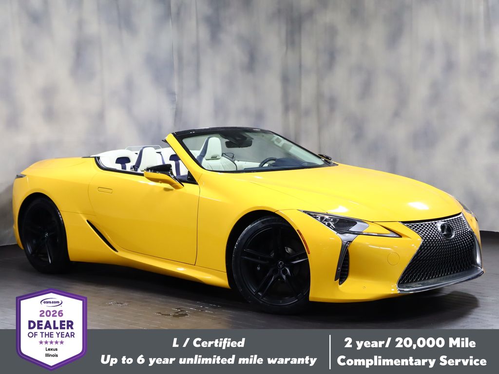 Flare Yellow 2025 Lexus LC 500 Convertible RWD Convertible Rear-Wheel Drive Automatic