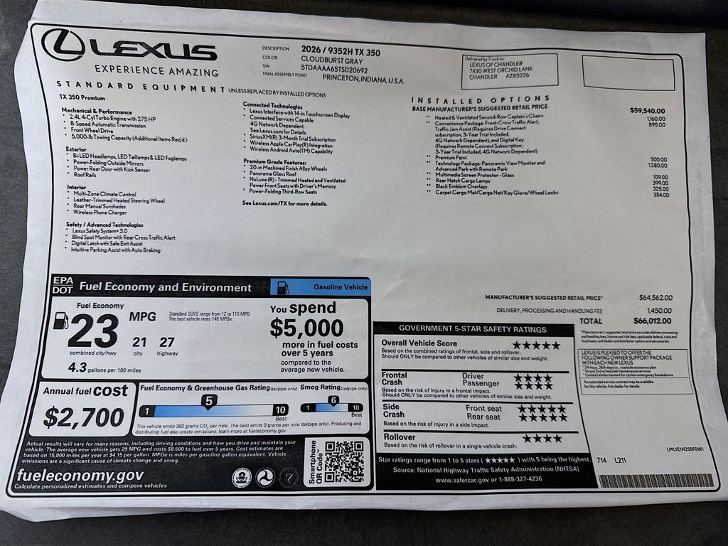 Thumbnail: 2026 Lexus TX - 9