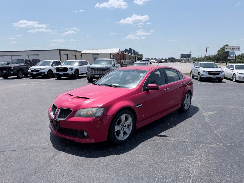 Liquid Red 2009 Pontiac G8 Sedan Rear-Wheel Drive 6-Speed Automatic